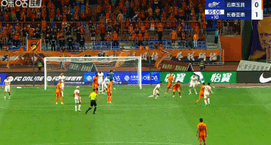 kaiyun-云南1-1亚泰，张华晨任意球世界波，谭龙补时送点，奥斯卡点射绝平